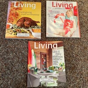 Martha Stewart LIVING Magazines - Lot of 3 Vintage